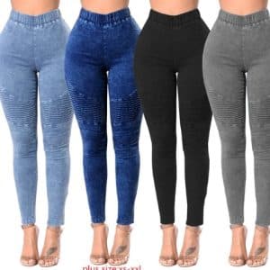 Creased Women'S High-Waisted Butt-Lifting Women'S Jeans