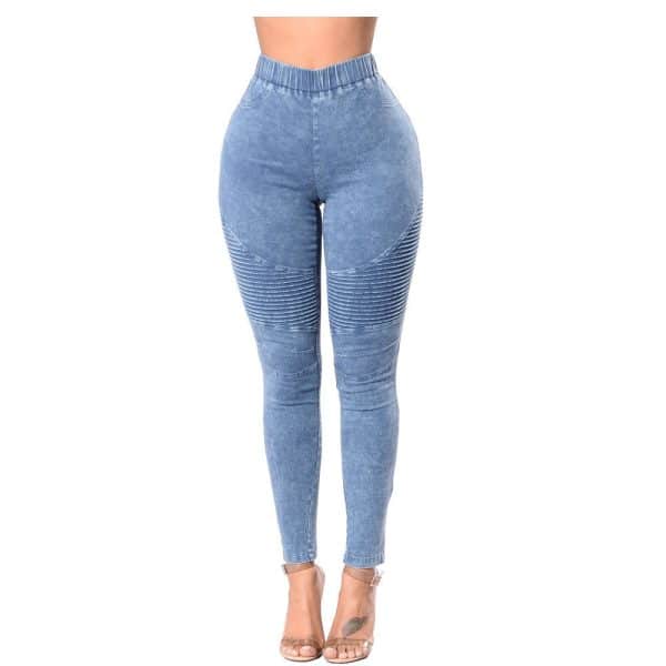 Creased Women'S High-Waisted Butt-Lifting Women'S Jeans - Image 3
