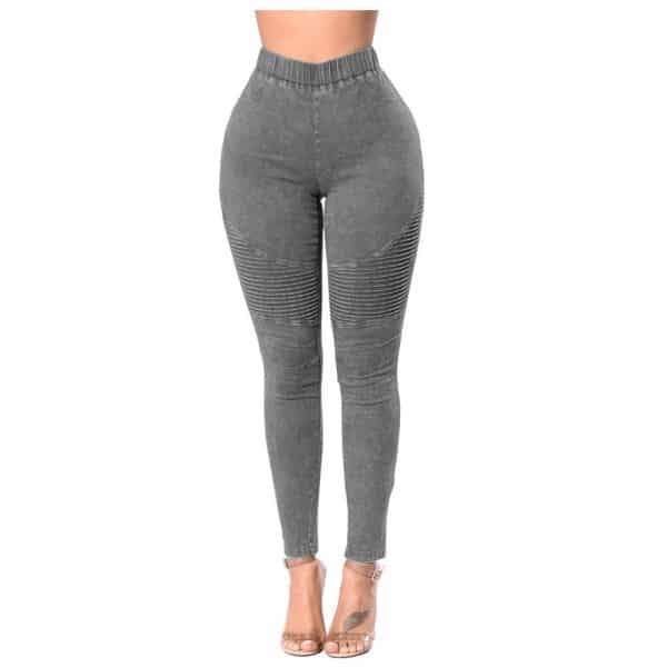 Creased Women'S High-Waisted Butt-Lifting Women'S Jeans - Image 4