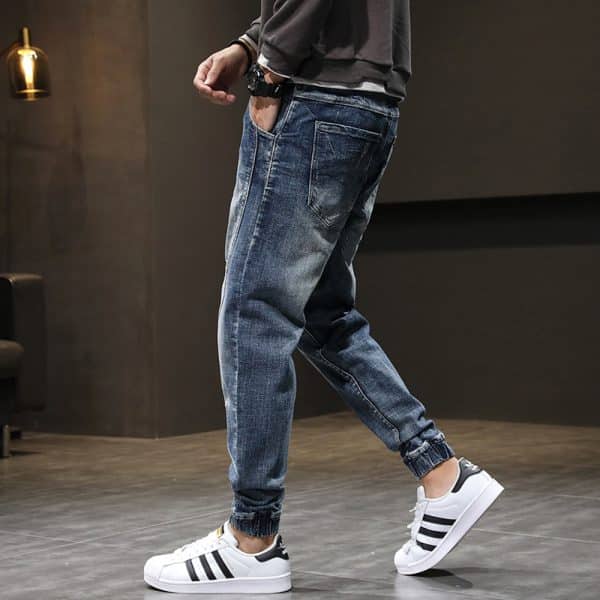 Men's Plus Velvet Stretch Plus Size Jeans Slim Casual - Image 2