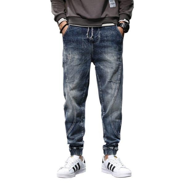 Men's Plus Velvet Stretch Plus Size Jeans Slim Casual - Image 3