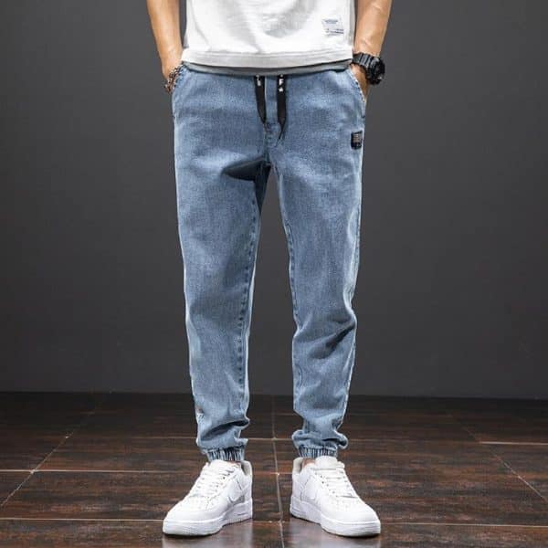 Mens Fashion Casual Loose Stretch Jeans - Image 2