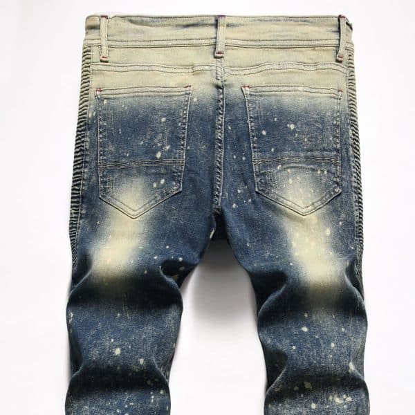 Elastic Small Straight Jeans For Men - Image 3