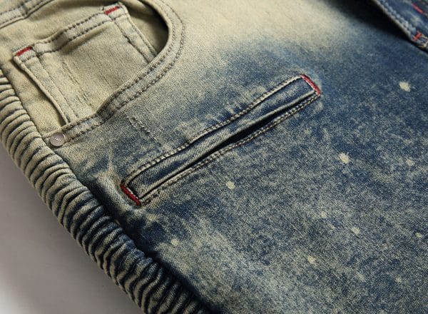 Elastic Small Straight Jeans For Men - Image 6
